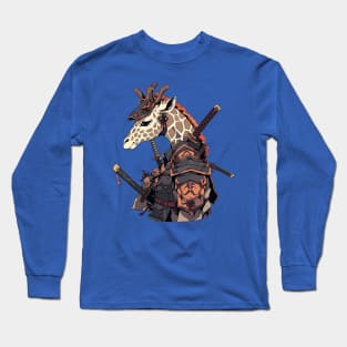 samurai giraffe Long Sleeve T-Shirt